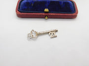 Sterling Silver 21st Birthday Key Charm Pendant Vintage c1970