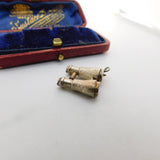 Sterling Silver Binoculars Charm Pendant Vintage c1970