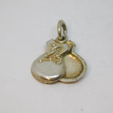 Sterling Silver Castanet Charm Pendant Vintage c1970