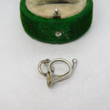 Sterling Silver Hunting Horn Charm Pendant Vintage c1970