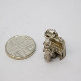 Sterling Silver Piano Player Charm Pendant Vintage c1970