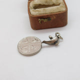 Sterling Silver Oil Lamp Charm Pendant Vintage c1970