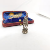 Sterling Silver Glass Beacon Charm Pendant Vintage c1970