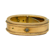Victorian Gilt Metal & Paste Set Cravat Scarf Tie Clip Antique c1850s
