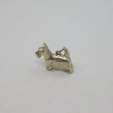 Sterling Silver Scotty Dog Scottish Terrier Charm Pendant Vintage c1970