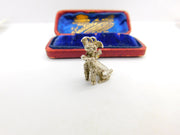 Sterling Silver Articulated Poodle Charm Pendant Vintage c1970