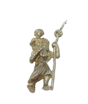 Sterling Silver St Christopher Travel Charm Pendant Vintage c1970