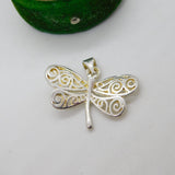 Sterling Silver Butterfly Drop Charm Pendant Vintage c1970