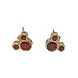 Pair of Sterling Silver Disney Red Crystal Stud Earrings Modern c2020