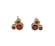 Pair of Sterling Silver Disney Red Crystal Stud Earrings Modern c2020