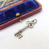 Sterling Silver 21st Birthday Key Charm Pendant Vintage c1970