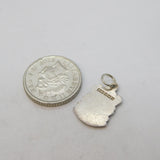 Sterling Silver Enamel Jersey Souvenir Charm Pendant Vintage c1970s