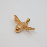 Rose-Gold On Sterling Silver Bumble Bee Studio Charm Pendant Modern c2010s