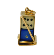 9ct Yellow Gold 'Lucky Dice' Charm Pendant Vintage 1960 London