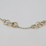 Sterling Silver With Rose Gold Links Of London Circles Bracelet Vintage c1990's