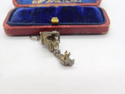 Sterling Silver Married Couple in the Church Charm Pendant Vintage c1970