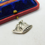 Sterling Silver Wedding Bells Charm Pendant Vintage c1970