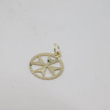 Sterling Silver Maltese Cross Charm Pendant Vintage c1970