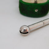 Victorian Sterling Silver Propelling Button Hook Fob Pendant Antique 1883