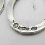 Pair of Sterling Silver Lucky Horseshoe Napkin Rings Vintage 1962 Sheffield