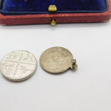 Sterling Silver St Christopher Charm Pendant Vintage c1970