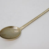 WW1 Sterling Silver & Enamel Invalid Soldier Terminal Spoon Antique 1915