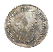18th Century Malta Emmanuel De Rohan Silver 2 Scudi Coin Antique 1796
