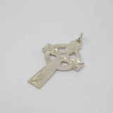 Sterling Silver Celtic Cross Charm Pendant Vintage c1970