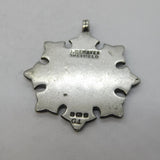 Edwardian Sterling Silver Football Soccer Fob Medal Antique 1903 Birmingham