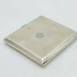 Sterling Silver White-Gold Enamel Fleur-de-Lis Cigarette Case Antique Birmingham