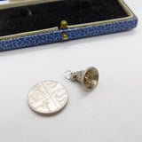 Sterling Silver Ringing Bell Charm Pendant Vintage c1970