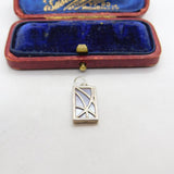 Sterling Silver Rennie Mackintosh Style Charm Pendant Vintage c1970