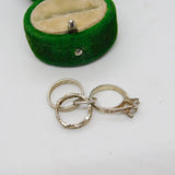 Sterling Silver Wedding & Engagement Ring Charm Pendant Vintage c1970