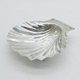 George III Sterling Silver Crested Shell Form Butter Dish Antique c1760s London