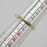 Sterling Silver 3 Stone Paste Set Band Ring Vintage c1970 Size K