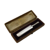 Edwardian Boxed Cast Sterling Silver Cricket Bat Antique 1910 Chester