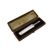 Edwardian Boxed Cast Sterling Silver Cricket Bat Antique 1910 Chester