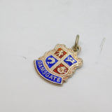 Sterling Silver Ramsgate Enamel Shield Travel Souvenir Charm Vintage c1970s