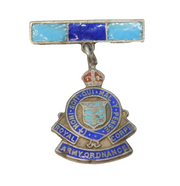 WW1 Sterling Silver & Enamel Royal Army Ordanace Corps Sweetheart Brooch