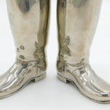 20th Century Pair of Silver Plated Novelty Riding Boot Salt & Pepper Pots