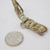 Sterling Silver Opening Motor Car Charm Pendant Vintage c1970
