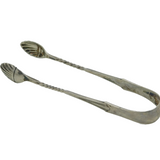 Victorian Sterling Silver Shell Bowl Sugar Tongs Antique 1889 Sheffield