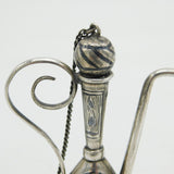 19th Century Russian Silver Niello Enamel Rosewater Sprinkler Antique c1880s