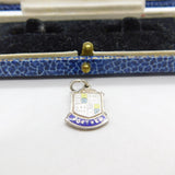 Sterling Silver & Enamel Portree Scotland Charm Pendant Vintage c1970