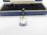 Sterling Silver & Enamel Portree Scotland Charm Pendant Vintage c1970