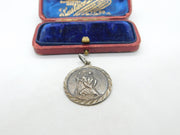 Sterling Silver St Christopher Charm Pendant Vintage c1970