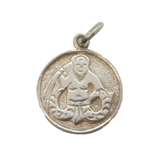Sterling Silver Aquarius Zodiac Charm Pendant Vintage c1970s