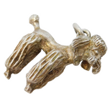 Sterling Silver Poodle Dog Charm Pendant Vintage c1970