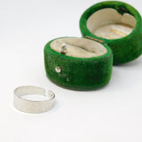 .835 Silver Adjustable Graduating Band Ring Vintage c1970 Size K 1/2