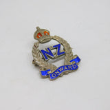 Sterling Silver New Zealand Expeditionary Force Sweetheart Brooch Antique c1940